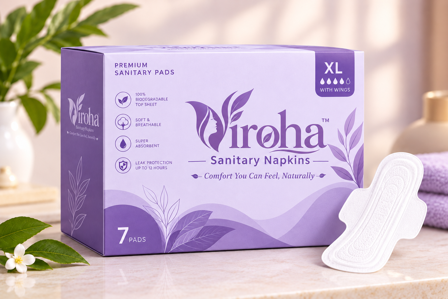 Viroha extra-large sanitary pad pack